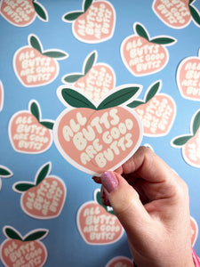 All Butts are Good Butts sticker | Your Gal Kiwi