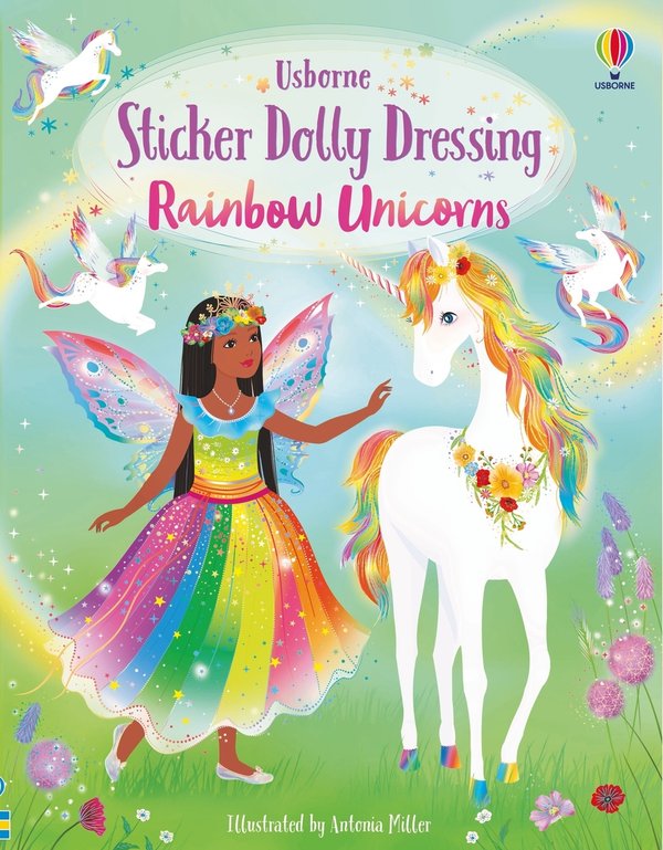 Sticker Dolly Dressing Rainbow Unicorns | Fiona Watt (Author) + Antonia Miller (Illustrator)