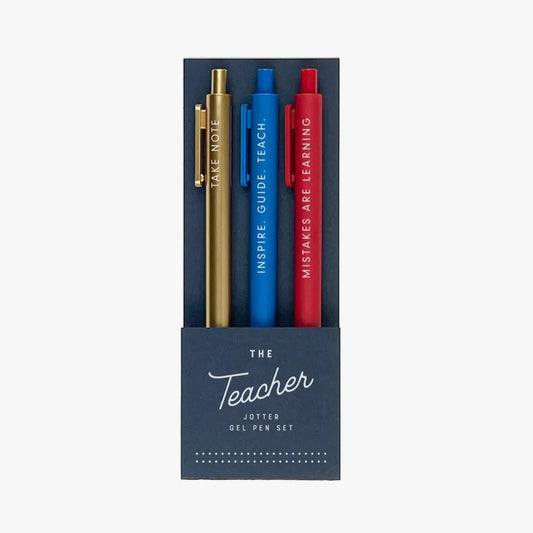 Teacher Jotter Gel Pen : Set of 3