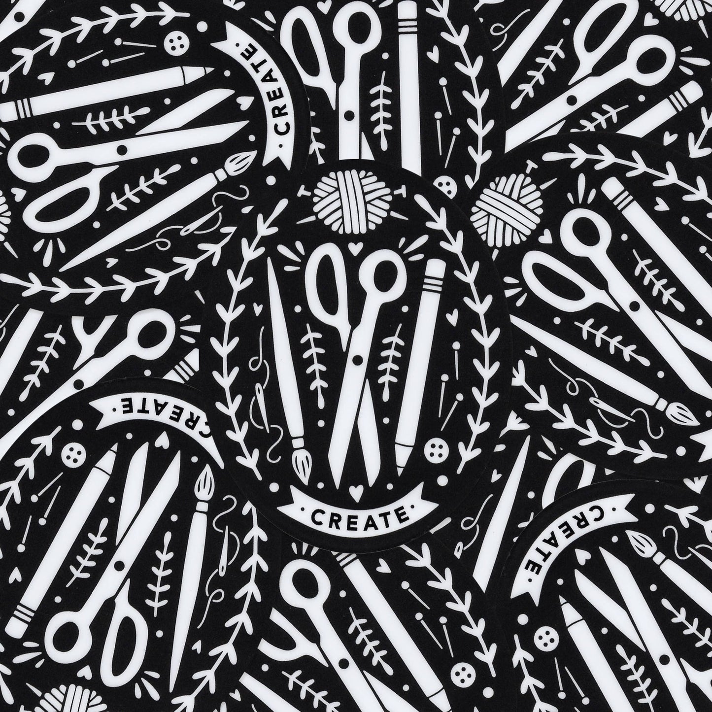 Creator's Club Create Vinyl Sticker: Black