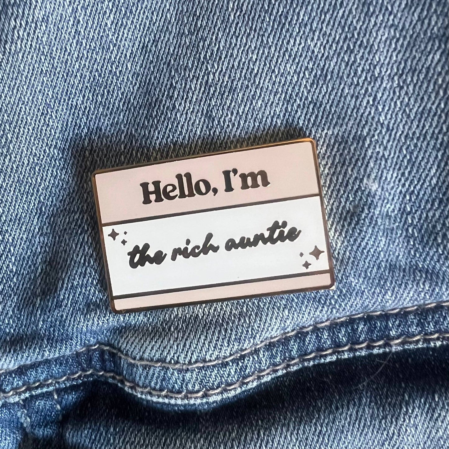 The Rich Auntie I Enamel Pin