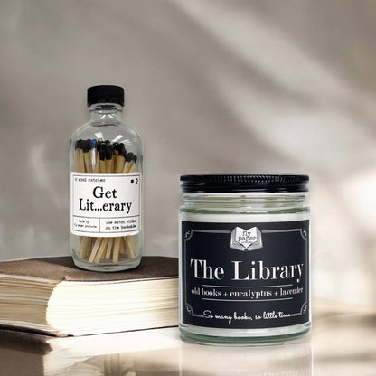 Get Lit...erary Rainbow  Safety Match Bottle