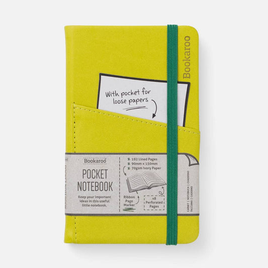 Bookaroo A6 Pocket Notebook: Chartreuse