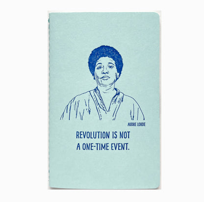 Audre Lorde letterpress notebook