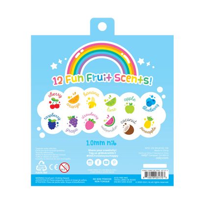 Yummy Yummy Scented Glitter Gel Pens - Set of 12