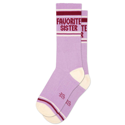 Favorite Sister Gym Crew Socks