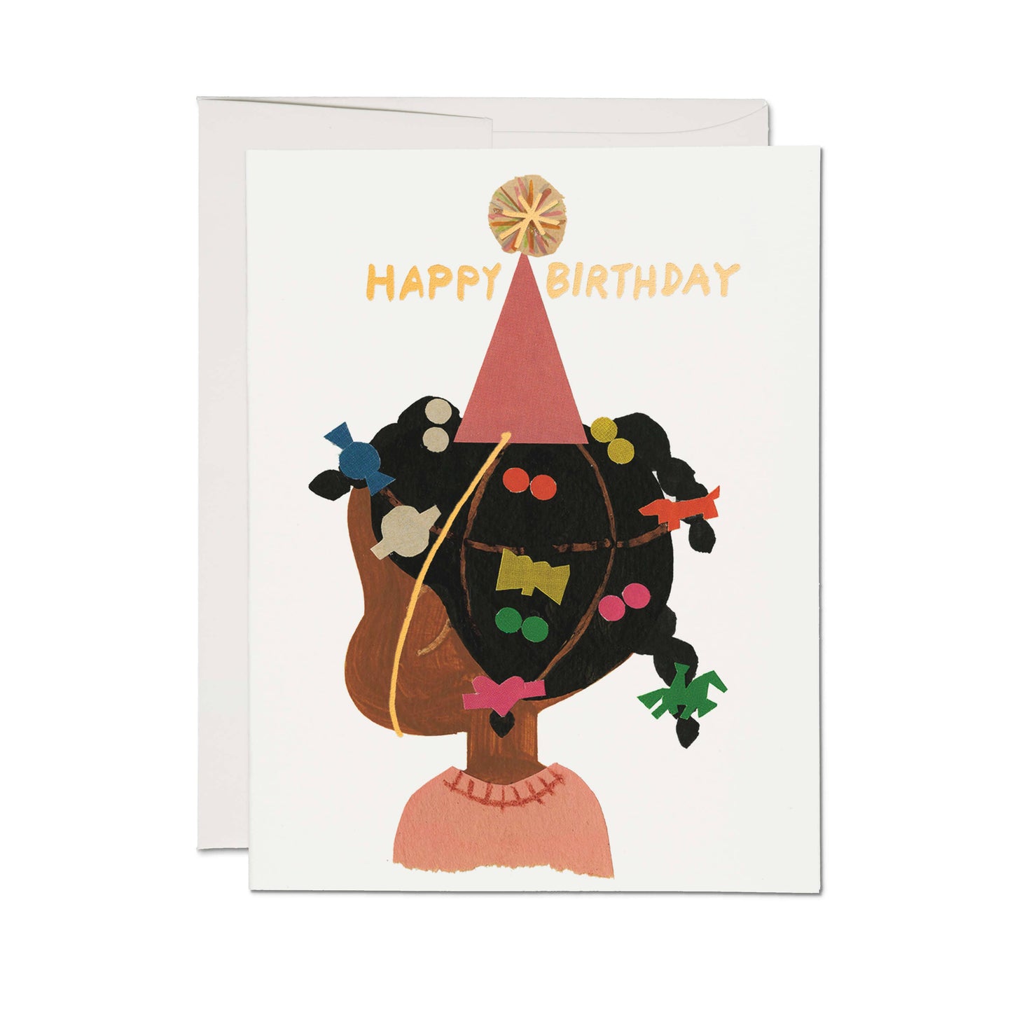 Happy Birthday Girl Barrettes greeting card