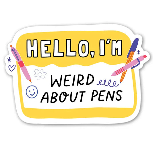 Weird About Pens sticker