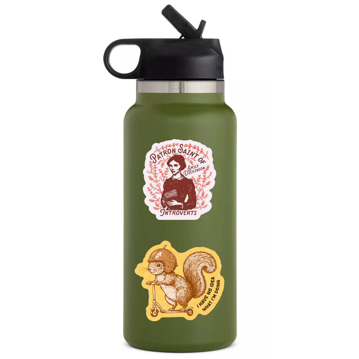 Funny Squirrel No Idea Scooter High Quality Vinyl Sticker