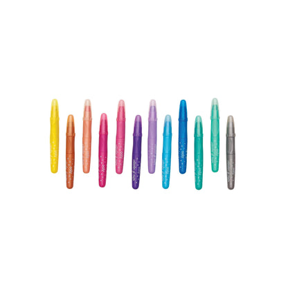Rainbow Sparkle Watercolor Gel Crayons - Set of 12