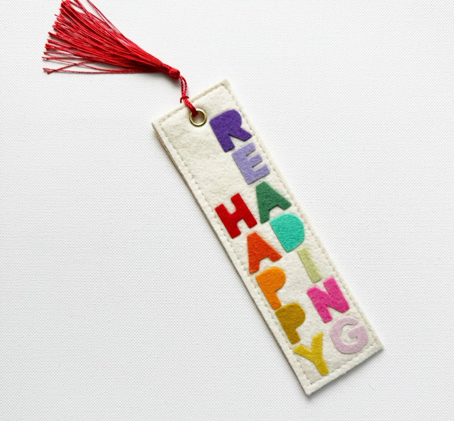 Happy Reading Bookmark Rainbow