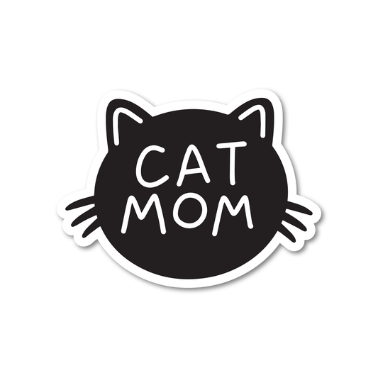 Cat Mom Paper Sticker