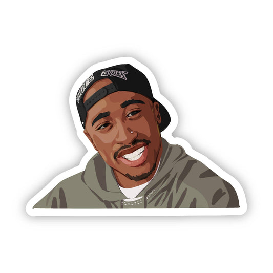 Tupac Stickers | Hip-Hop Legend | Rap Icon | 90s Music Gift