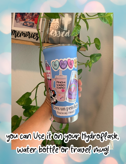 Cutie with a Dark Side Monster vinyl sticker