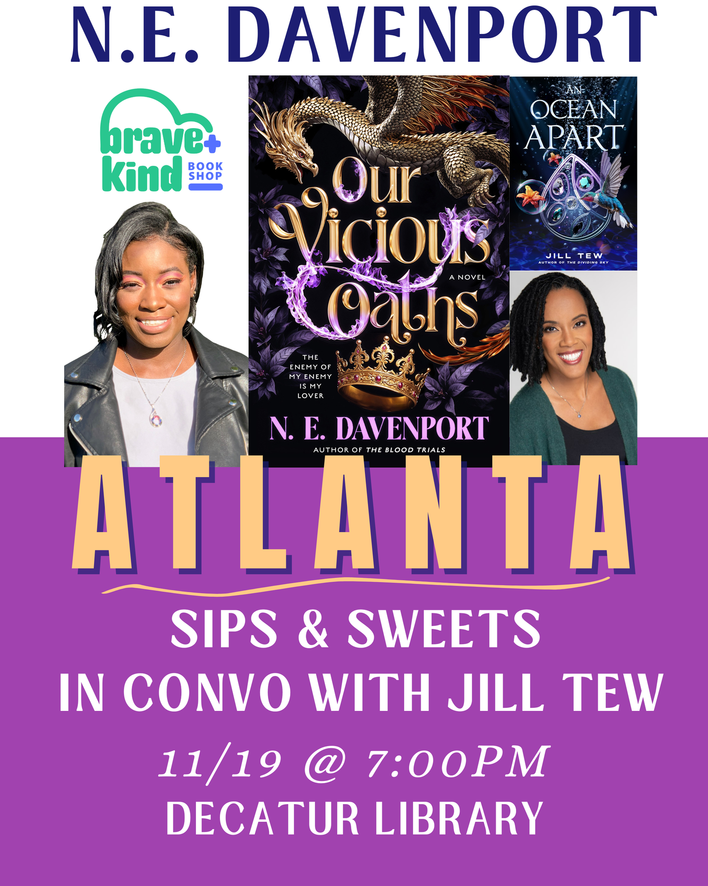 AUTHOR EVENT | Our Vicious Oaths A Novel | N.E. Davenport | Nov 19, 2025