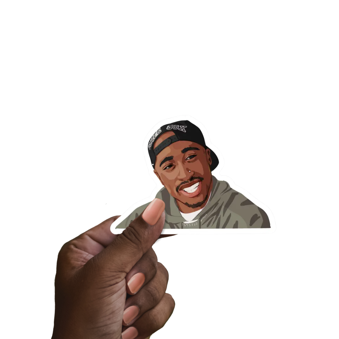 Tupac Stickers | Hip-Hop Legend | Rap Icon | 90s Music Gift