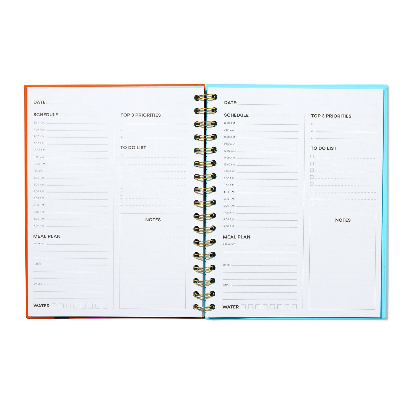 Daily Priorities Undated Planner