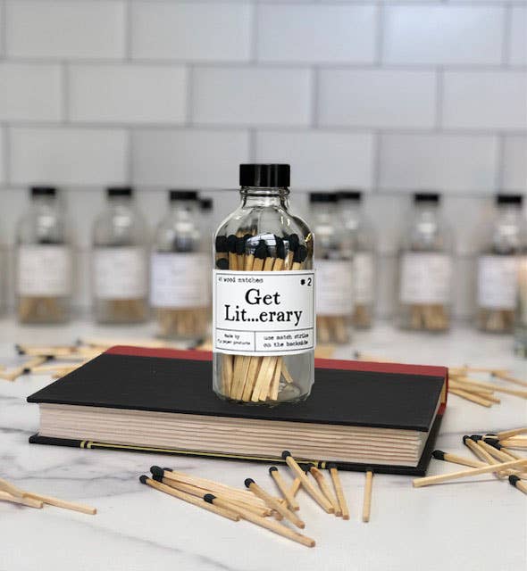 Get Lit...erary Rainbow  Safety Match Bottle