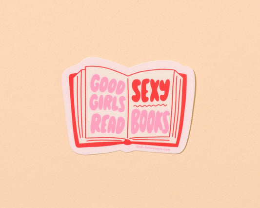 Good Girls Read Sexy Books Vinyl Sticker