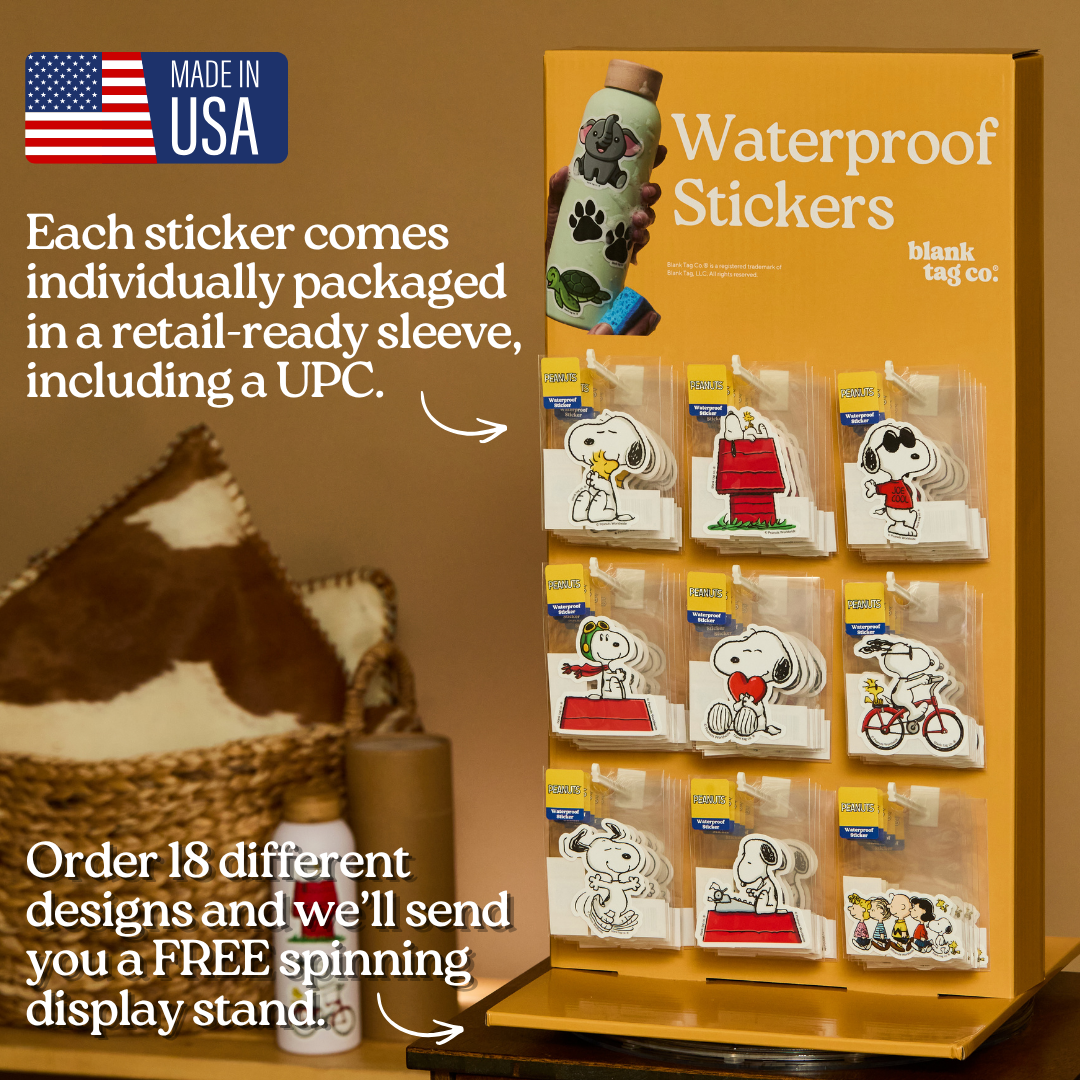 Peanuts® Waterproof Sticker - Elf Snoopy: 2.7 x 3 in.