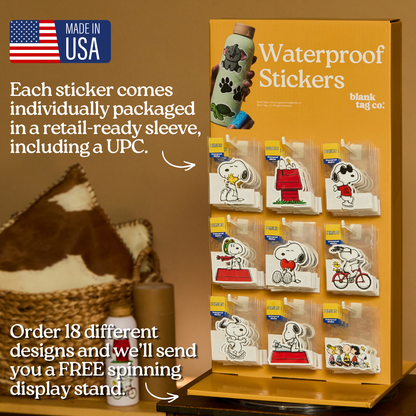 Peanuts® Waterproof Sticker - Elf Snoopy: 2.7 x 3 in.