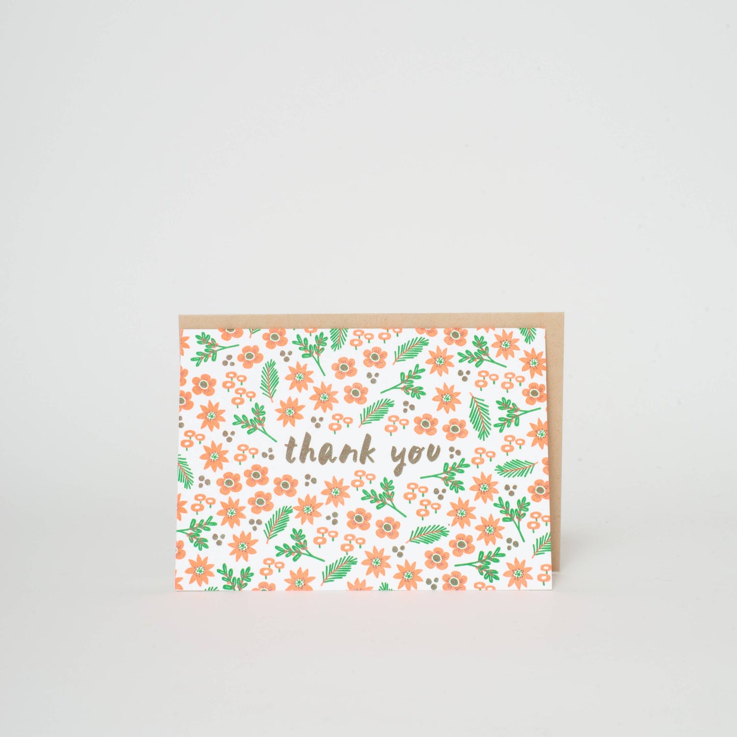Boxed Set Thank You Floral Letterpress Greeting Cards by Hello!Lucky