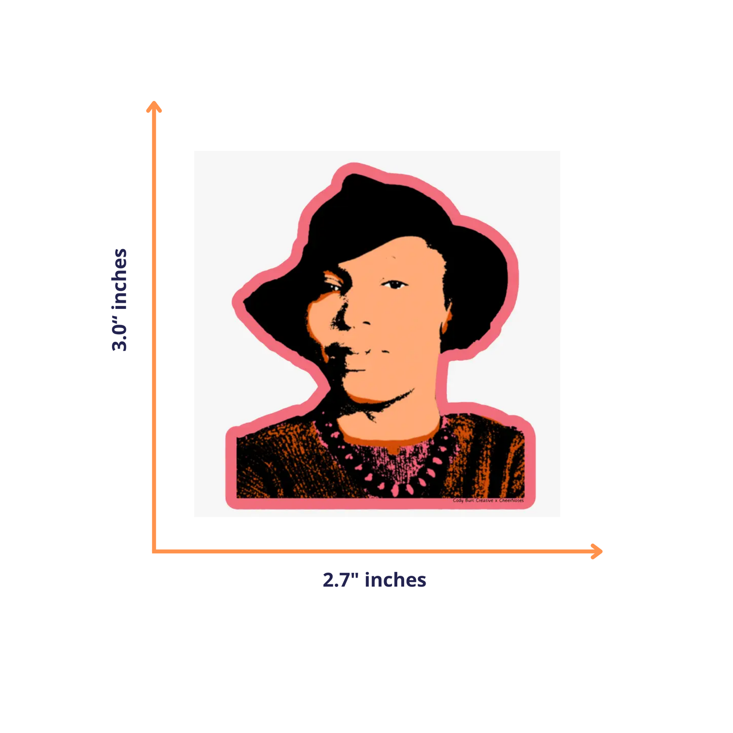 Zora Neale Hurston Sticker | Black Literary Icon | Bookish