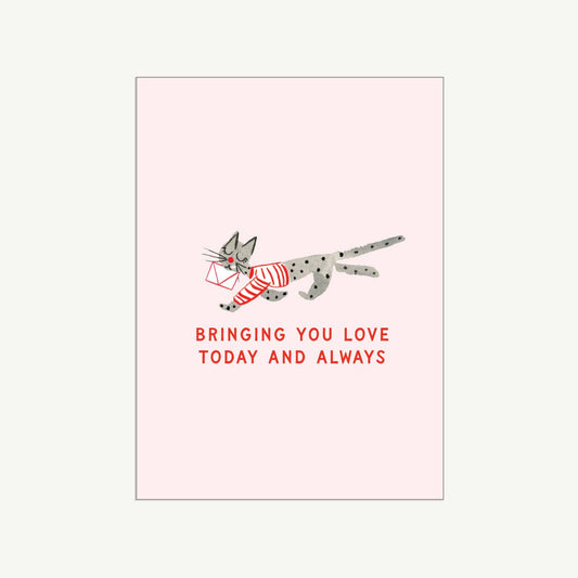Kitty Mail Bringing you Love Card