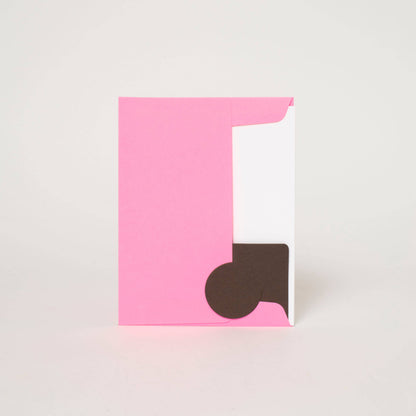 Happy Birthday Smiley Letterpress Greeting Card by Ashkahn: Paper tab