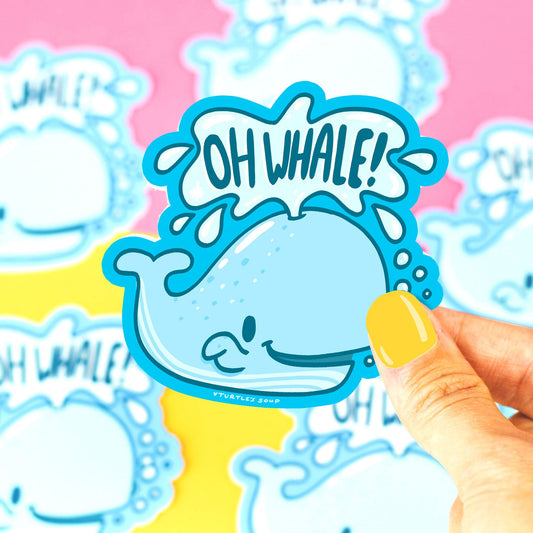 Oh Whale! Vinyl Sticker | Turtle Soup