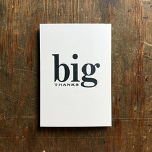 Big Thanks Card set