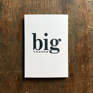 Big Thanks Card set