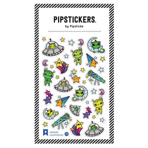 Puffy Space Aliens Sticker Set
