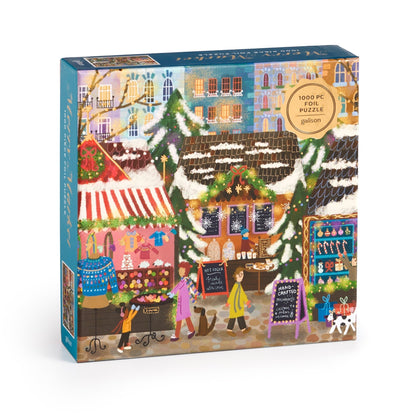 Merry Market 1000 Piece Foil Puzzle in A Square Box