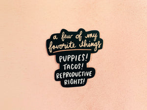 Favorite Things sticker | Your Gal Kiwi