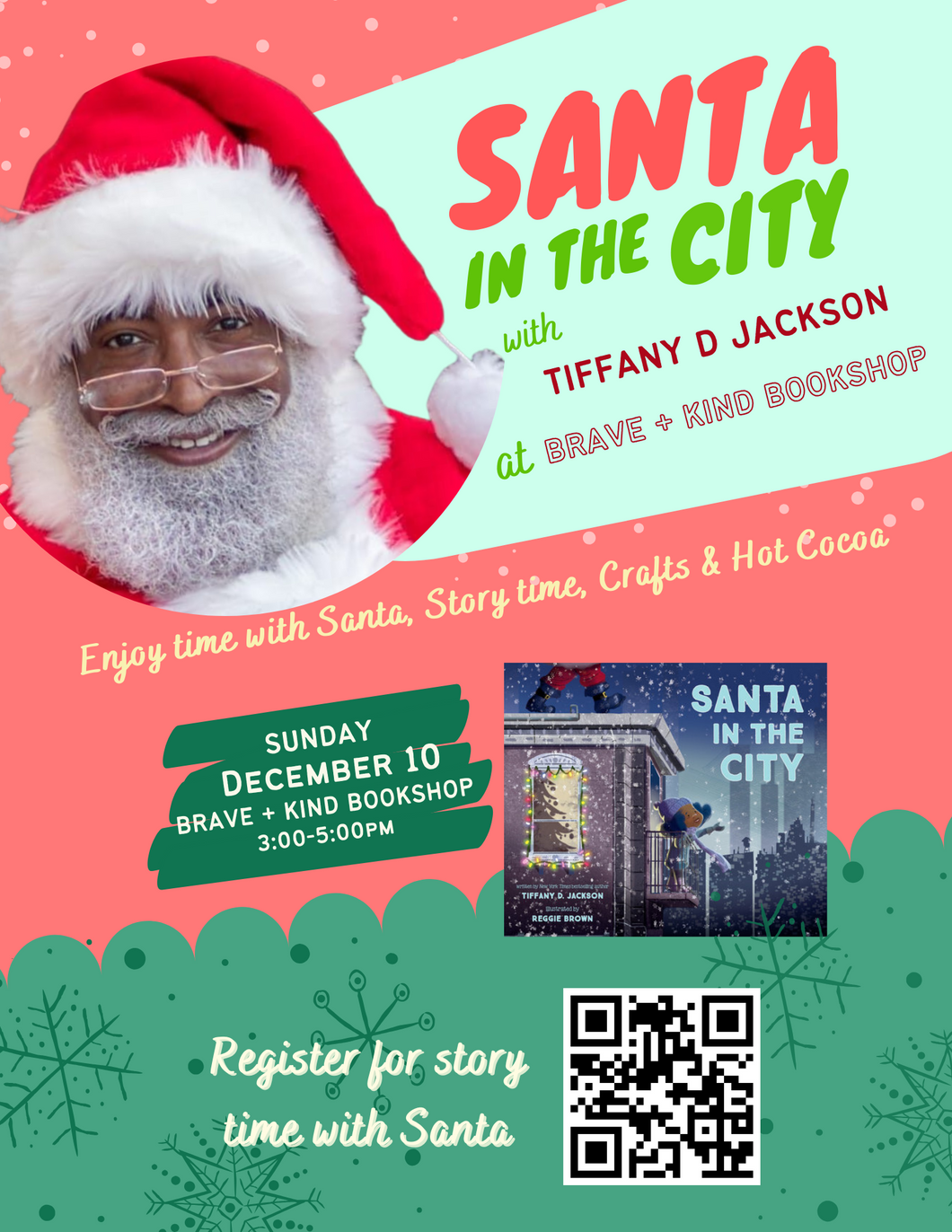 SANTA IN THE CITY w Tiffany D Jackson | Enjoy SANTA IN THE CITY Story Time with Santa