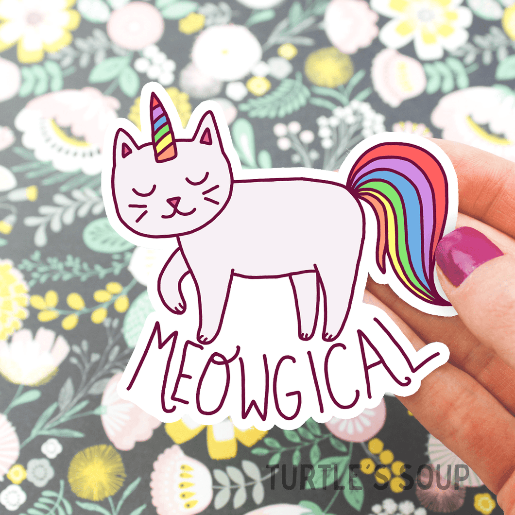 Meowgical Cat Vinyl Sticker