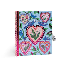 Hearts and Birds Journal with Lock + Key