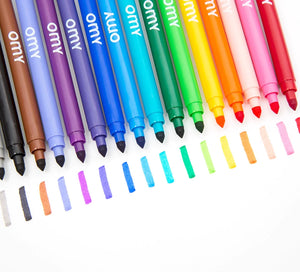 16 Ultra-Washable Markers | OMY