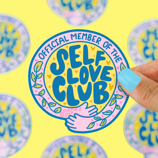 Official Member of the Self Love Club Vinyl Sticker | Turtle Soup