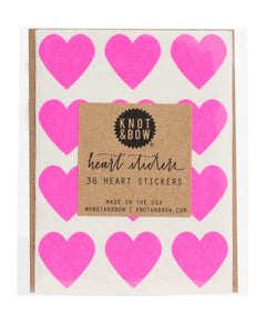 Heart Stickers | Knot & Bow