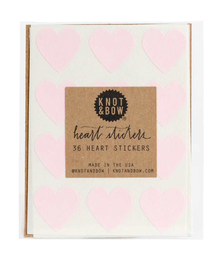 Heart Stickers | Knot & Bow