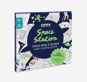 Space Station Giant Coloring Poster | OMY