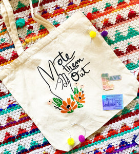 Vote Them Out Canvas Tote