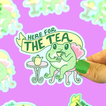 Turtle’s Soup - Here for the Tea Vinyl Sticker