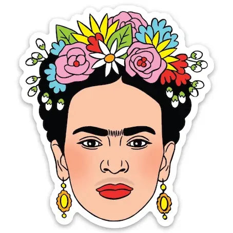 Frida Flower Crown Die Cut Sticker | The Found