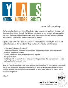 “Share your Story” A Kids Workshop w/ Young Authors Society