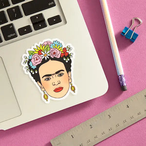 Frida Flower Crown Die Cut Sticker | The Found