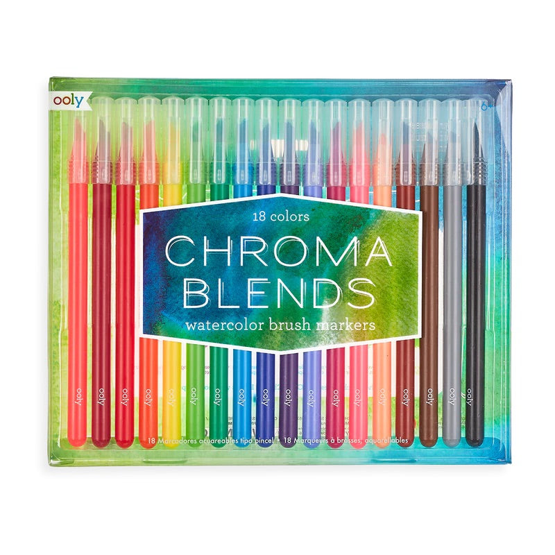 chroma blends watercolor brush markers | OOLY