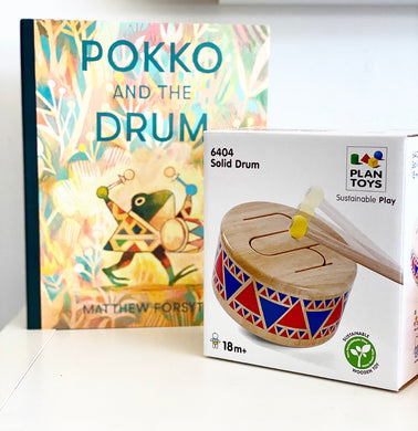 Pokko + The Drum + Wooden Drum Gift Set